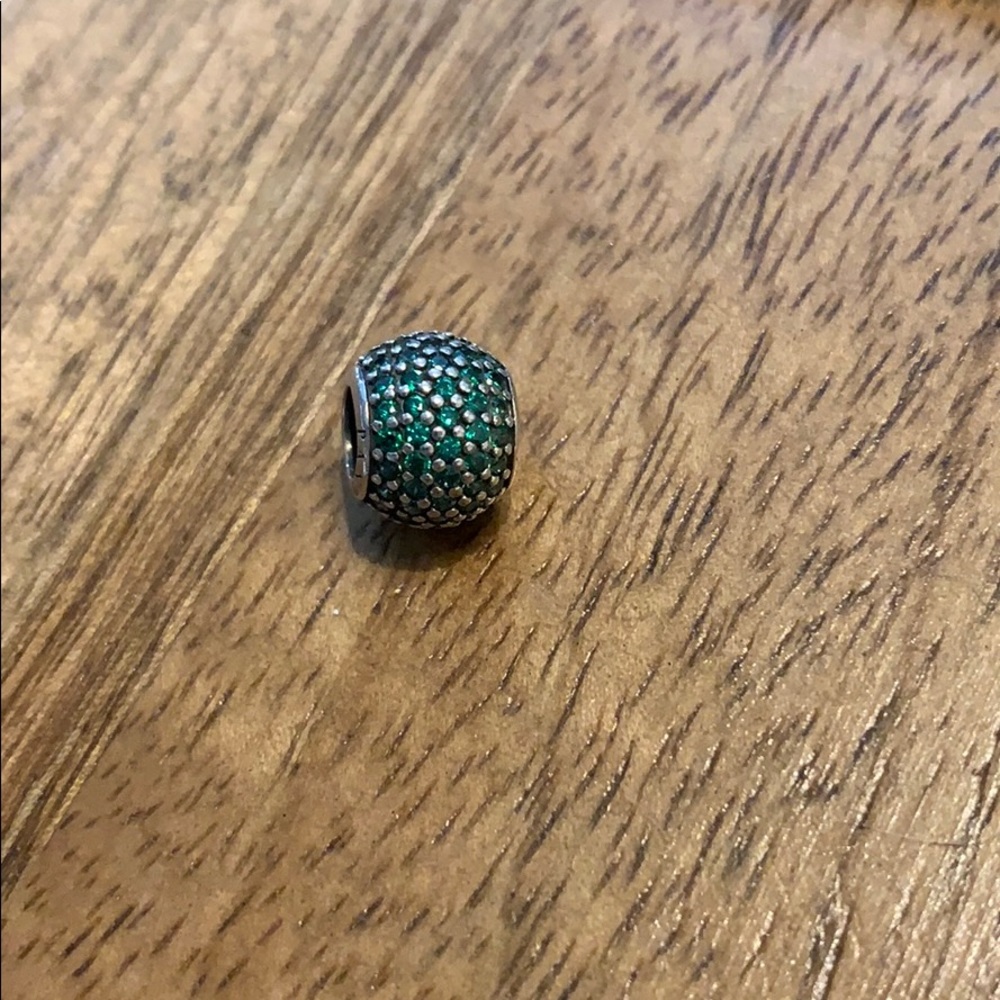 Emerald Pandora charm